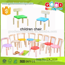Высокое качество конфеты цвета деревянные дошкольные детские стулья